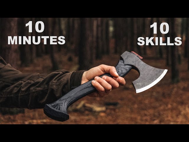10 Bushcraft Axe Skills in 10 Minutes