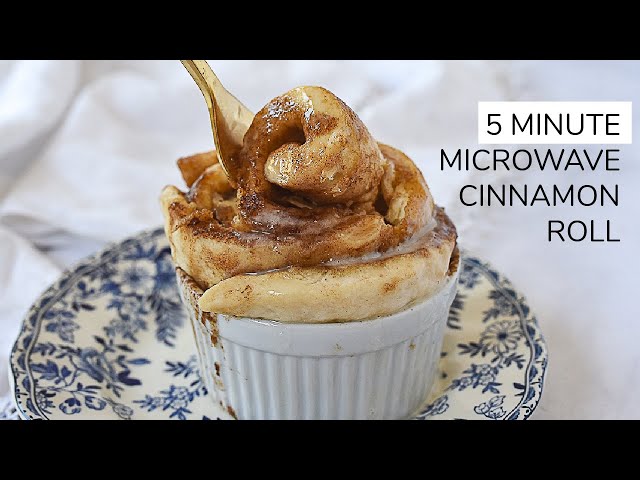 5 Minute Microwave CINNAMON ROLL - it's amazing!