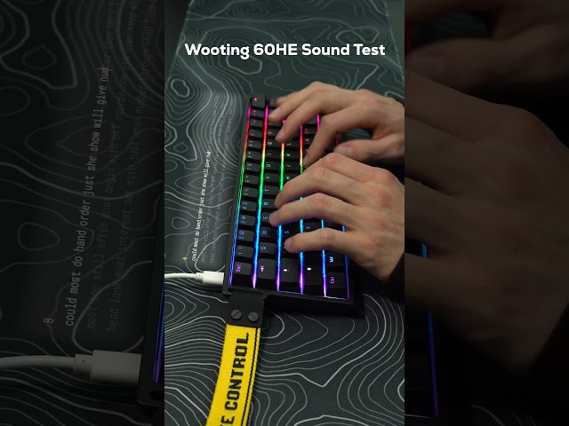 Wooting 60HE - Sound Test!
