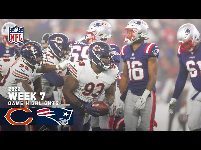 Chicago Bears vs. New England Patriots | 2022 Week 7 Highlights