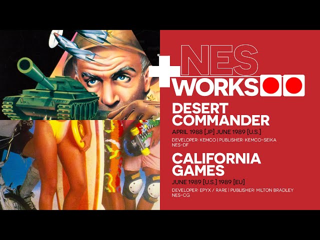 Surf; Nazis must die: Desert Commander & California Games | NES Works 130