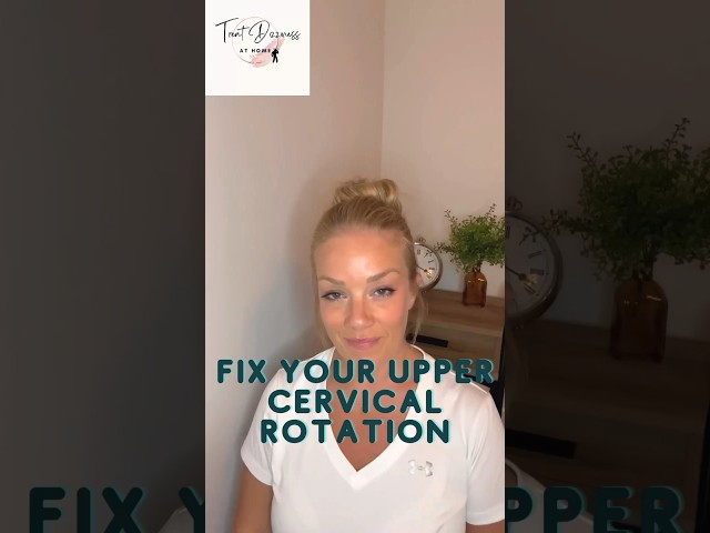 Fix Your Cervicogenic Dizziness: Upper Cervical Treatment at Home  #neck