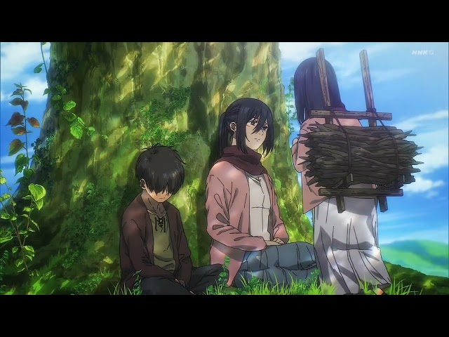 Mikasa visiting Eren’s grave | Attack on Titan Final Scene