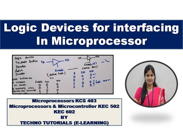 Unit1 L21  | Logic devices for interfacing in microprocessor | Interfacing devices in Microprocessor