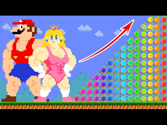 Super Mario Bros. But Wonder Rainbow Seed  = Muscular Mario... | ADN MARIO GAME