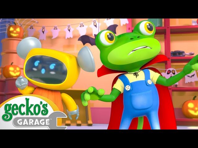 Spooky Halloween Mystery | Gecko's Garage | Cartoons For Kids | Toddler Fun Learning