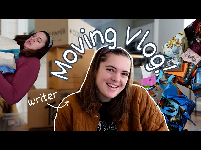 moving vlog | setting up my home office and getting into a writing routine!