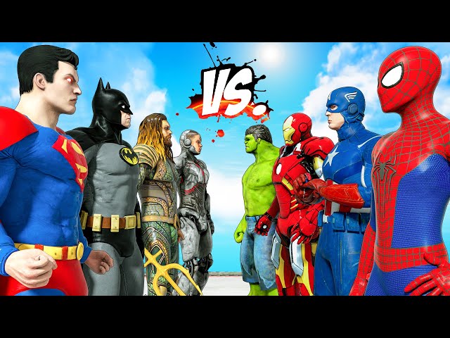 THE AVENGERS vs JUSTICE LEAGUE - Super Epic Battle Movie