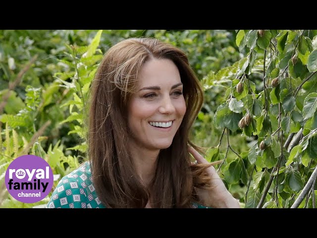 Duchess of Cambridge visits her 'Back to Nature' garden at Hampton Court Flower Show