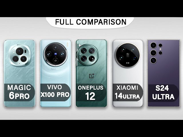 Xiaomi 14 Ultra Vs Samsung S24 Ultra Vs Honor Magic 6 Pro Vs OnePlus 12 Vs vivo X100 Pro