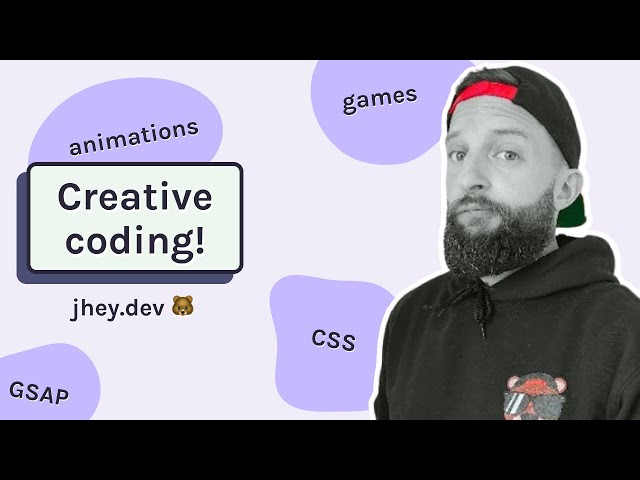 Creative coding with Jhey | GSAP, CSS, animations, games!