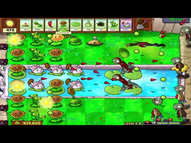 Plants vs zombies level 3 - 8