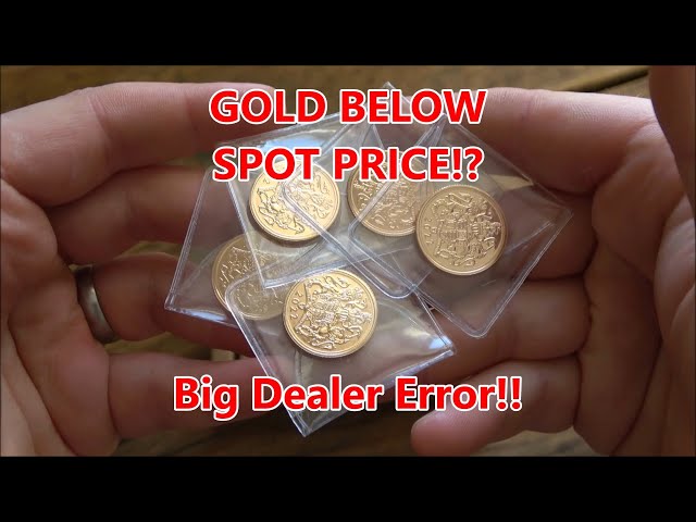 A Dealer Makes A Big Error Selling Gold Below Spot Price & More Quality Woes From The Royal Mint!