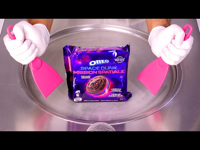 ASMR | How to make Oreo Space Dunk - Ice Cream Rolls | Satisfying & Delicious (no talking)