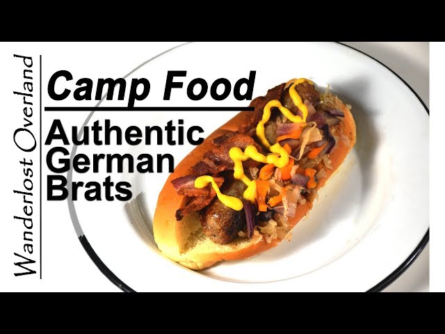 Camp Food, Authentic German Brats