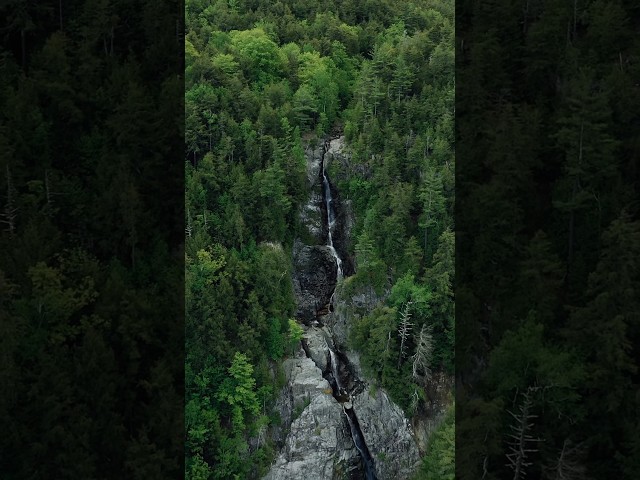 Flying Over Roaring Brook falls 🌿                    🎥: DJI Mavic 2 pro #drone #aerial #nature