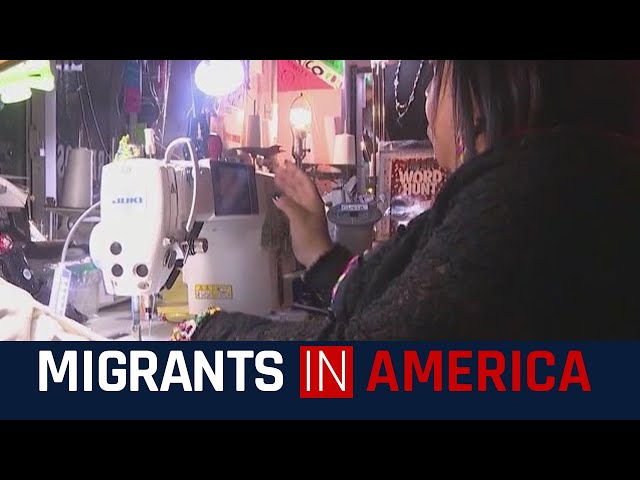 Migrant woman teaches others to sew | Migrants in America