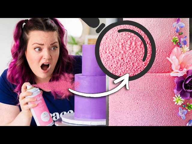 Attempting CAKE TRENDS | Velvet Texture Spray