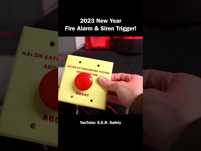 2023 New Year Fire Alarm & Siren Trigger! | #shorts