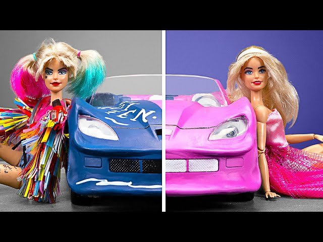 From Trash to Treasure: Crafting Harley Quinn & Barbie With Car Out of Garbage!