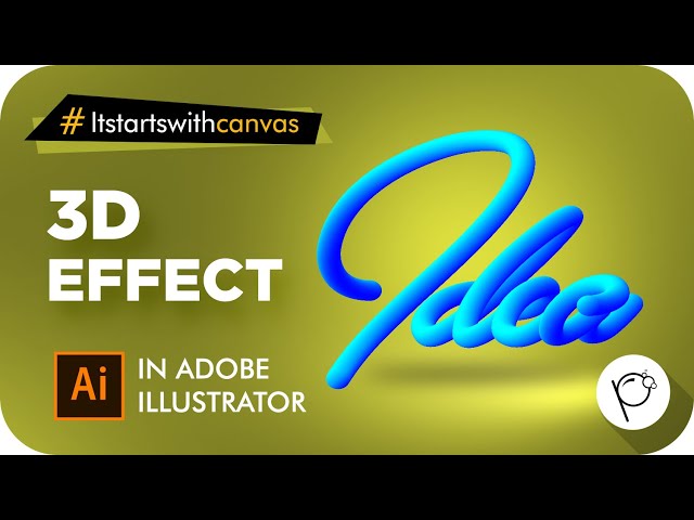How to make 3D effect in adobe illustrator | blend tool #adobeillustratortutorials #pelfizz