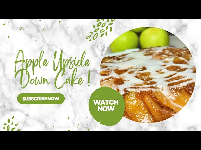 Apple Upside Down Cake | #upsidedowncake | #applecake
