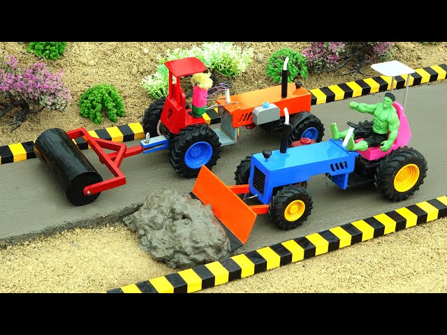 Diy tractor making asphalt road new technology | diy mini construction machine | COA Mini RC