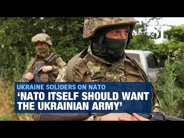 Frontline Ukrainian soldiers hope for Nato membership