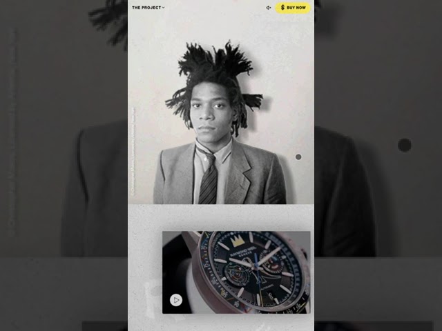 Collaboration between Raymond Weil and Basquiat