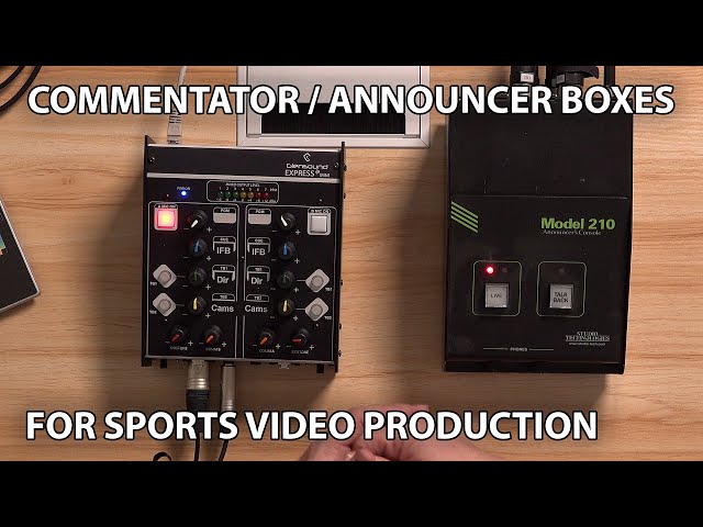 Sports Commentator/Announcer Boxes, Featuring Glensound Express IP Mini