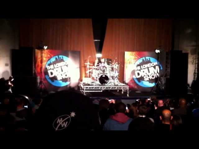 Aaron Spears at London Drum Show 1
