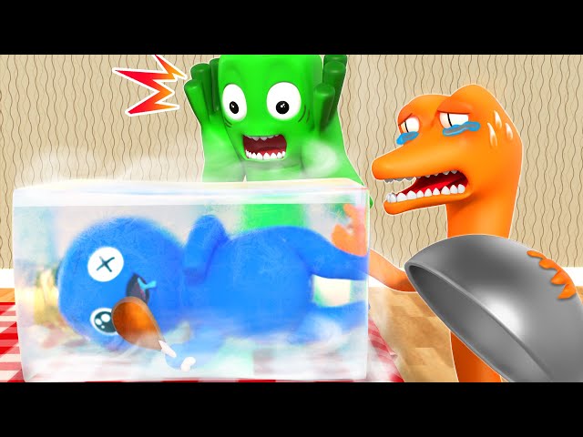 RAINBOW FRIENDS DAILY LIFE, but BLUE is FROZEN?! - What REALLY Happen | Cartoon Animation