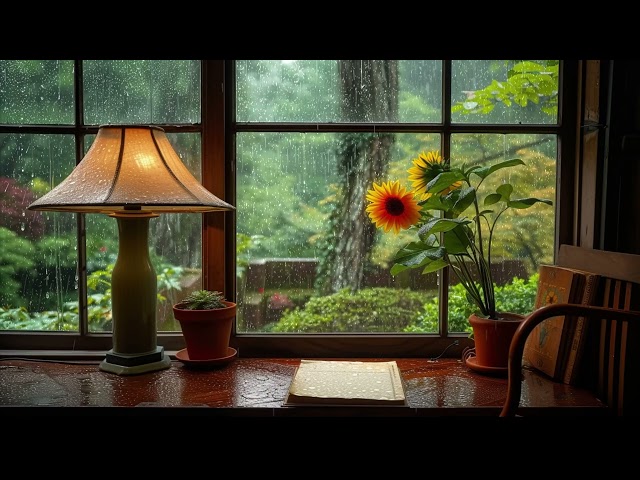 Suddenly it started to rain lightly in the afternoon | Soft Rain for Sleep, Study and Relaxation