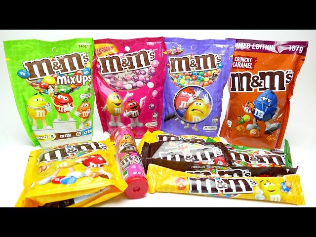 M&M's Super Collection Candy Unboxing Video