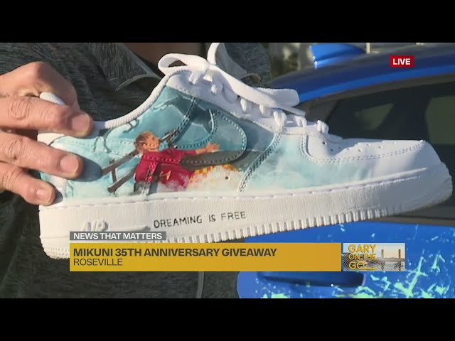 Mikuni gives FOX40 a first look at the prizes for its 35th anniversary giveaway