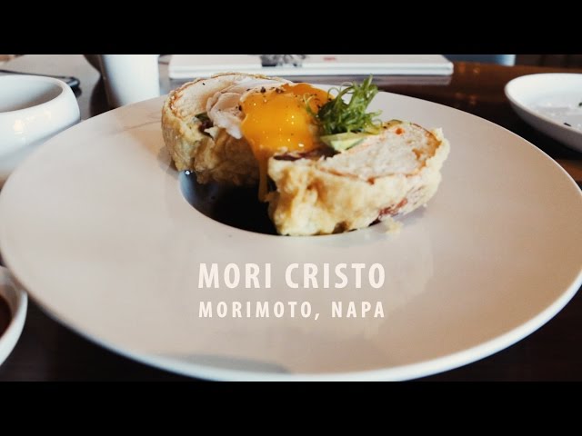 Morimoto Napa - "Mori Cristo" tower sandwich in slowmo