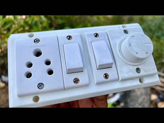 Fan Regulator + Socket Wiring 😍| Switch board wiring |