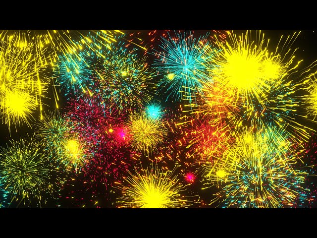 New Year Fireworks Background video | Footage | Screensaver