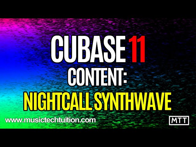 Cubase 11 Content: Night Call SynthWave