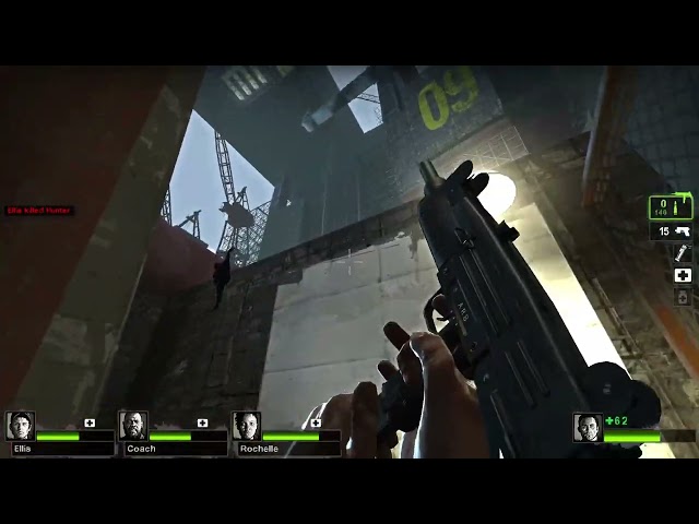 Portal 2 Underground Part 1: The Fall - Zombie Survival (Left 4 Dead 2)