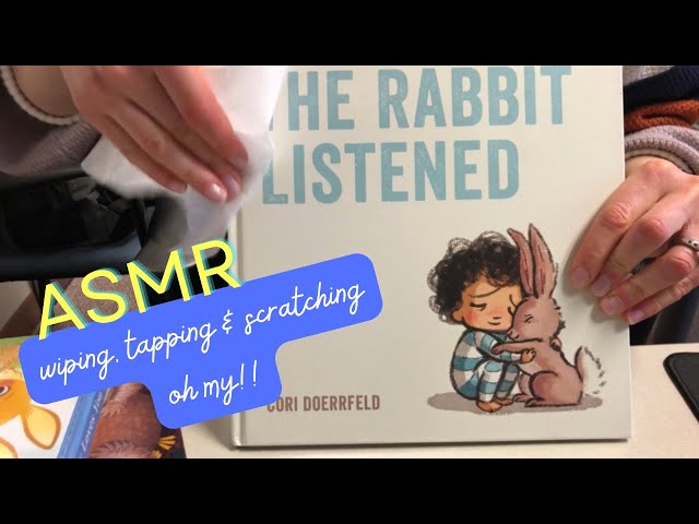ASMR wiping, tapping, & scratching books as requested. No talking. #asmr