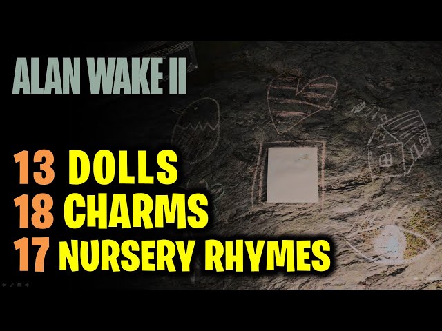 All Nursery Rhymes Puzzles, All Dolls & All Charms | Alan Wake 2