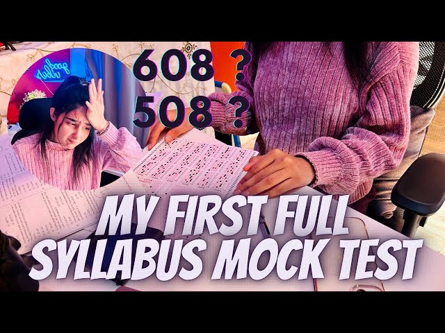 I gave my First Full Syllabus NEET mock Test 🤓 | GOOD or BAD