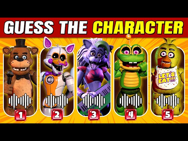 Guess The FNAF Character by Voice & Emoji - Fnaf Quiz | Five Nights At Freddys| Chica, Freddy, Foxy