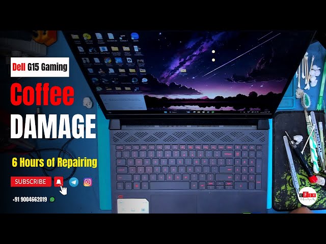 Dell G15 Gaming Repair | 5520 | RTX3060 | Coffee Damage | eFix