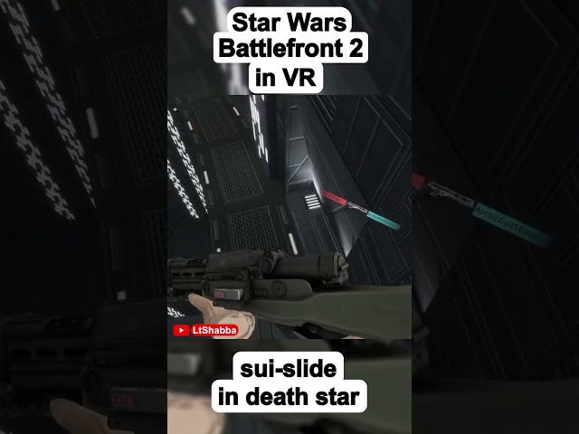Star Wars Battlefront VR - Sui-slide in the death star