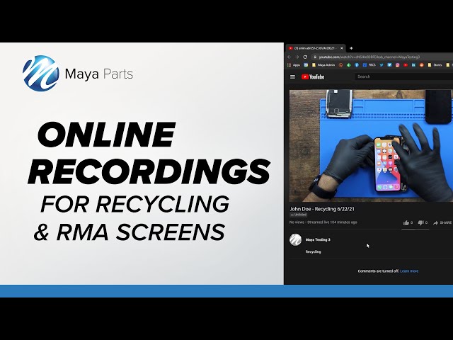 New Feature: Online Recordings for RMA & Recycling