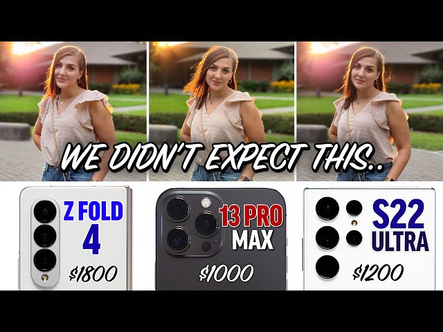 Unbiased Z Fold 4 vs iPhone 13 Pro vs S22 Ultra Camera Test