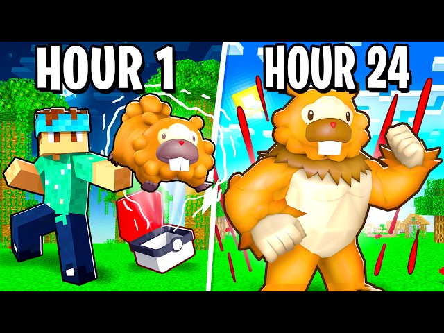 I Spent 24 HOURS in FUSION ONLY PIXELMON! (Pokémon in Minecraft)