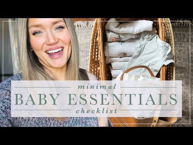 20 Things You ACTUALLY Need for a Newborn Baby + Postpartum Care | Minimal Baby Essentials Checklist